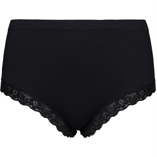 TIM OG SIMONSEN TRUSSE, FELINE RIB MIDI PANTIES, BLACK